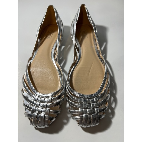 Coach chic  Silver Woven Flats - Picture 2 of 8